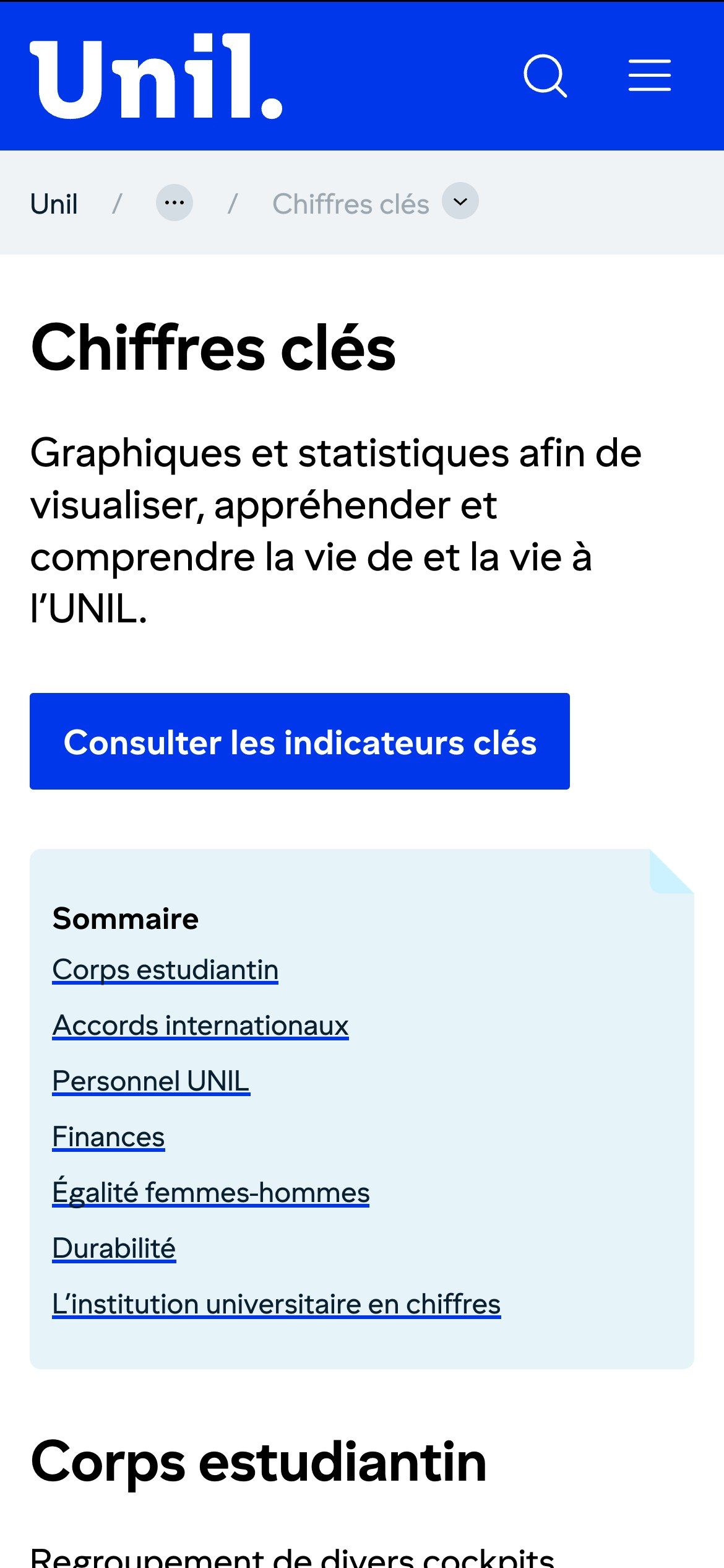 Unil on mobile
