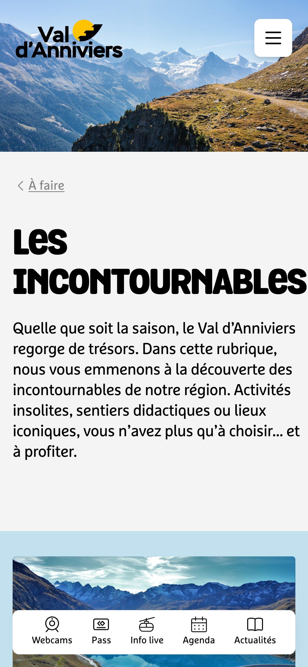 Sierre Anniviers on mobile