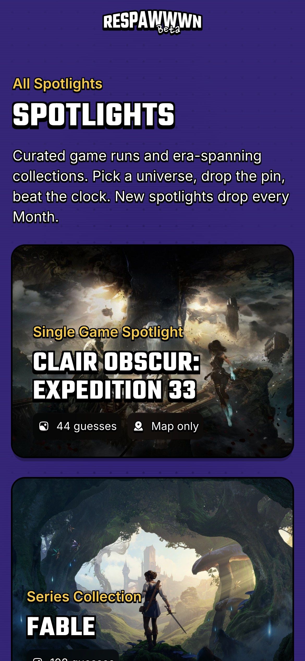 Respawwwn on mobile