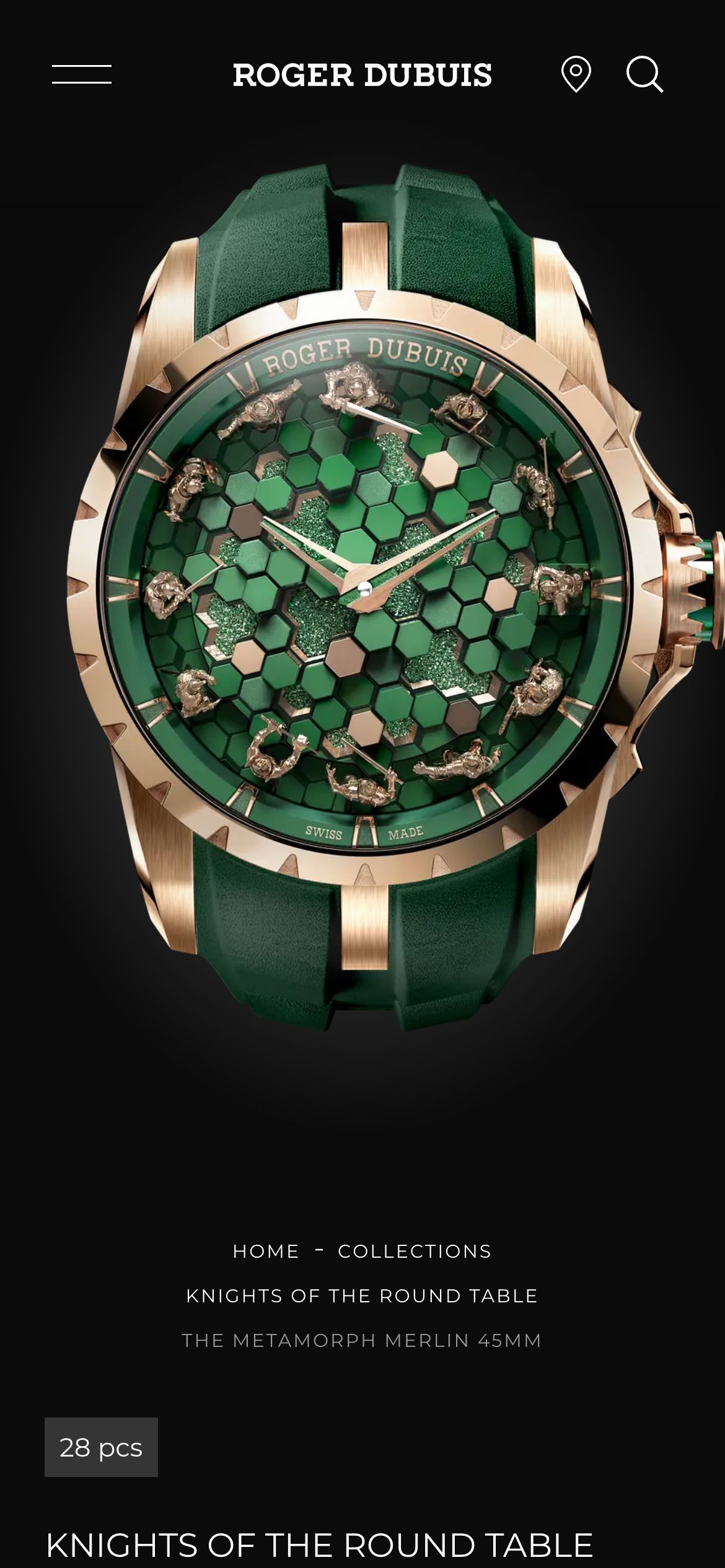 Roger Dubuis on mobile