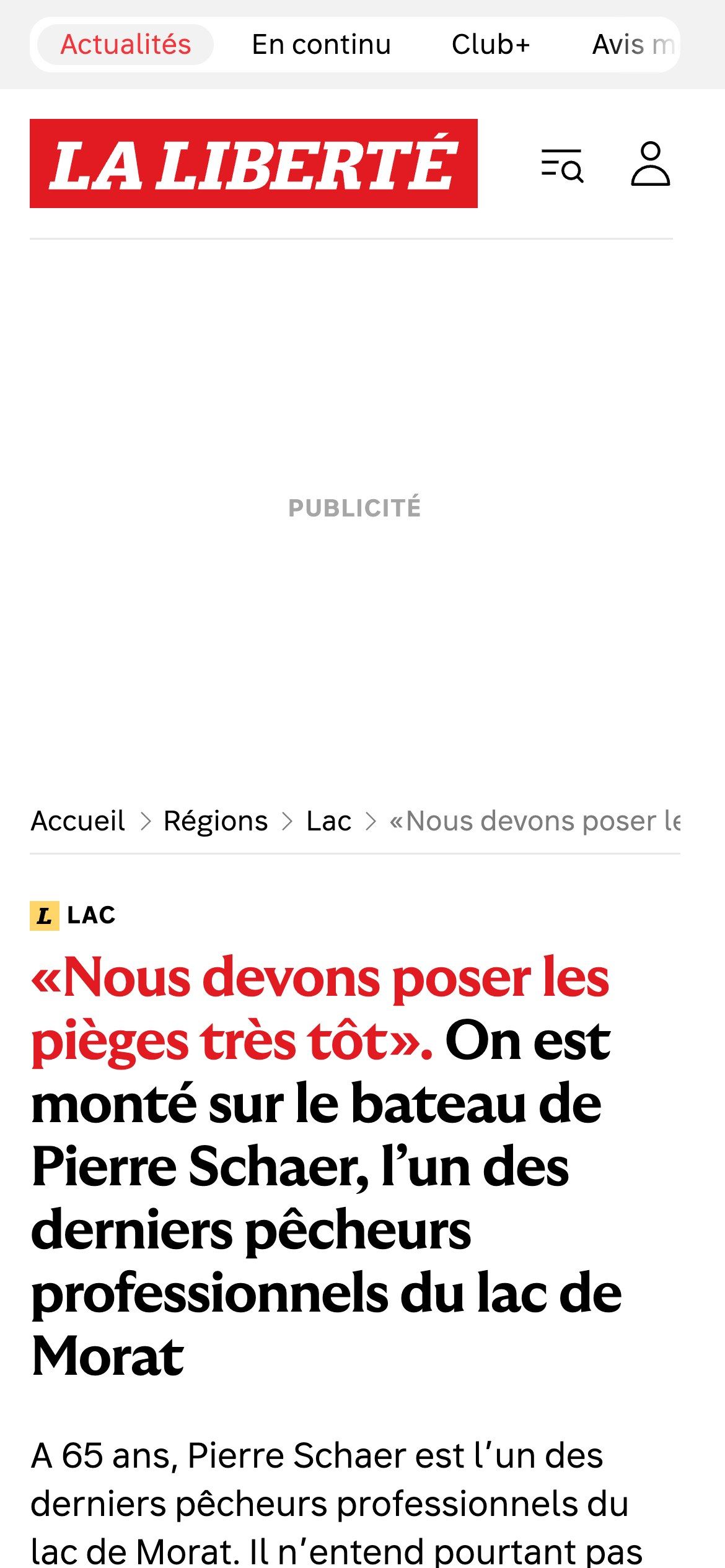 La Liberté on mobile
