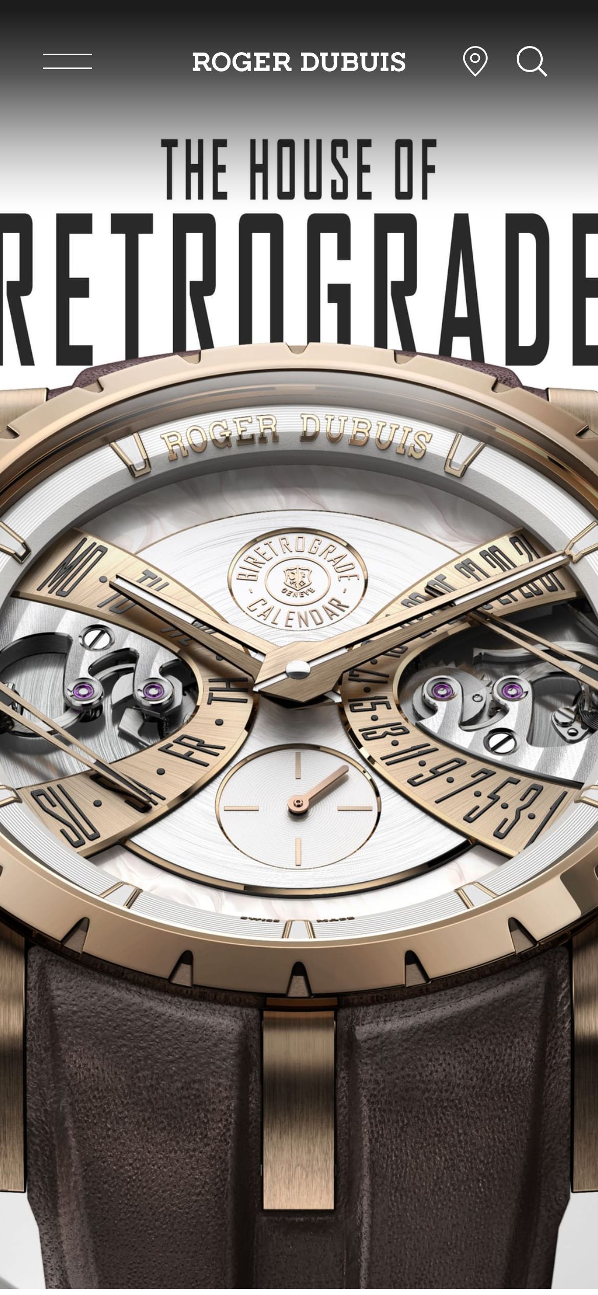 Roger Dubuis on mobile