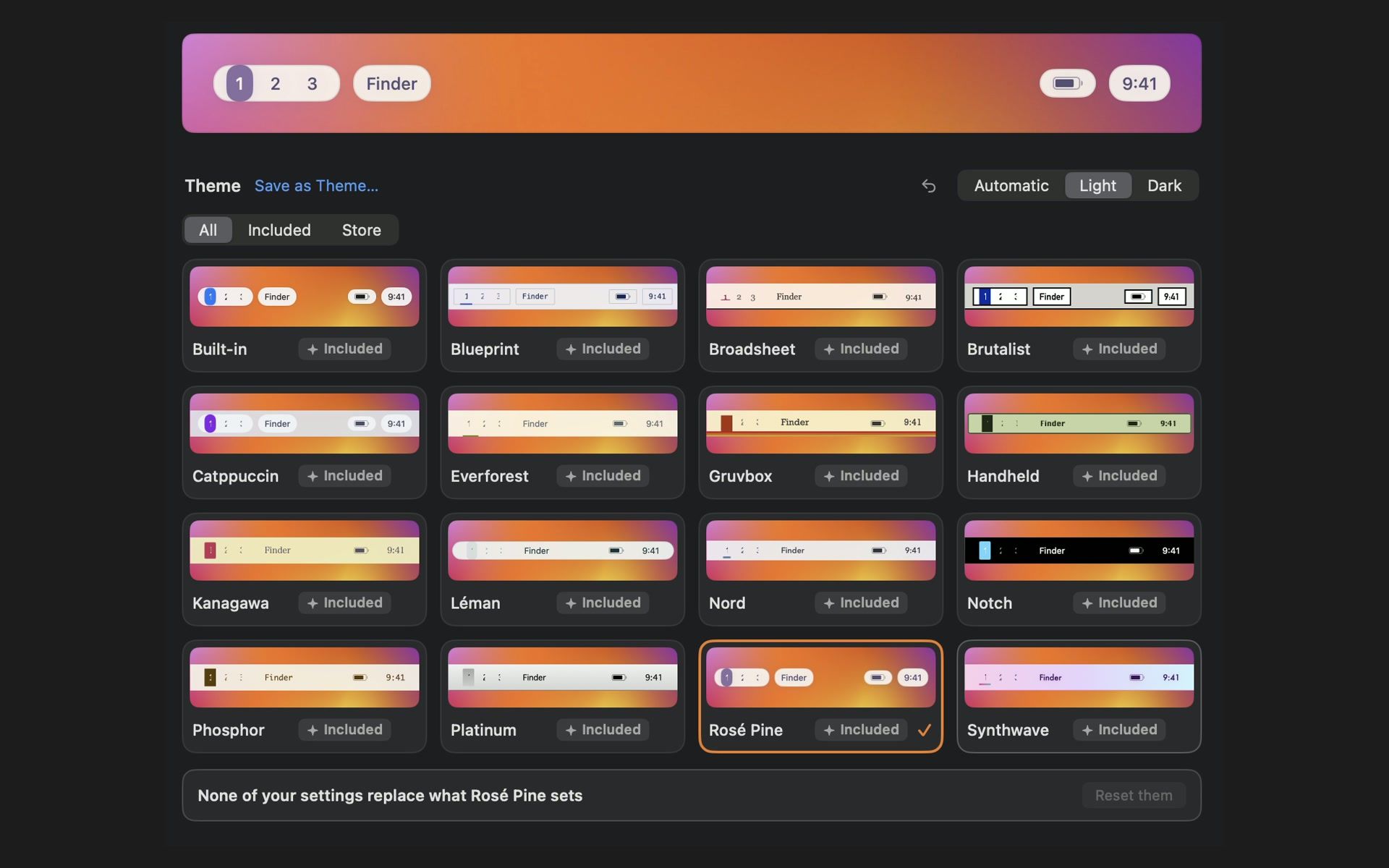 StableBar screenshot