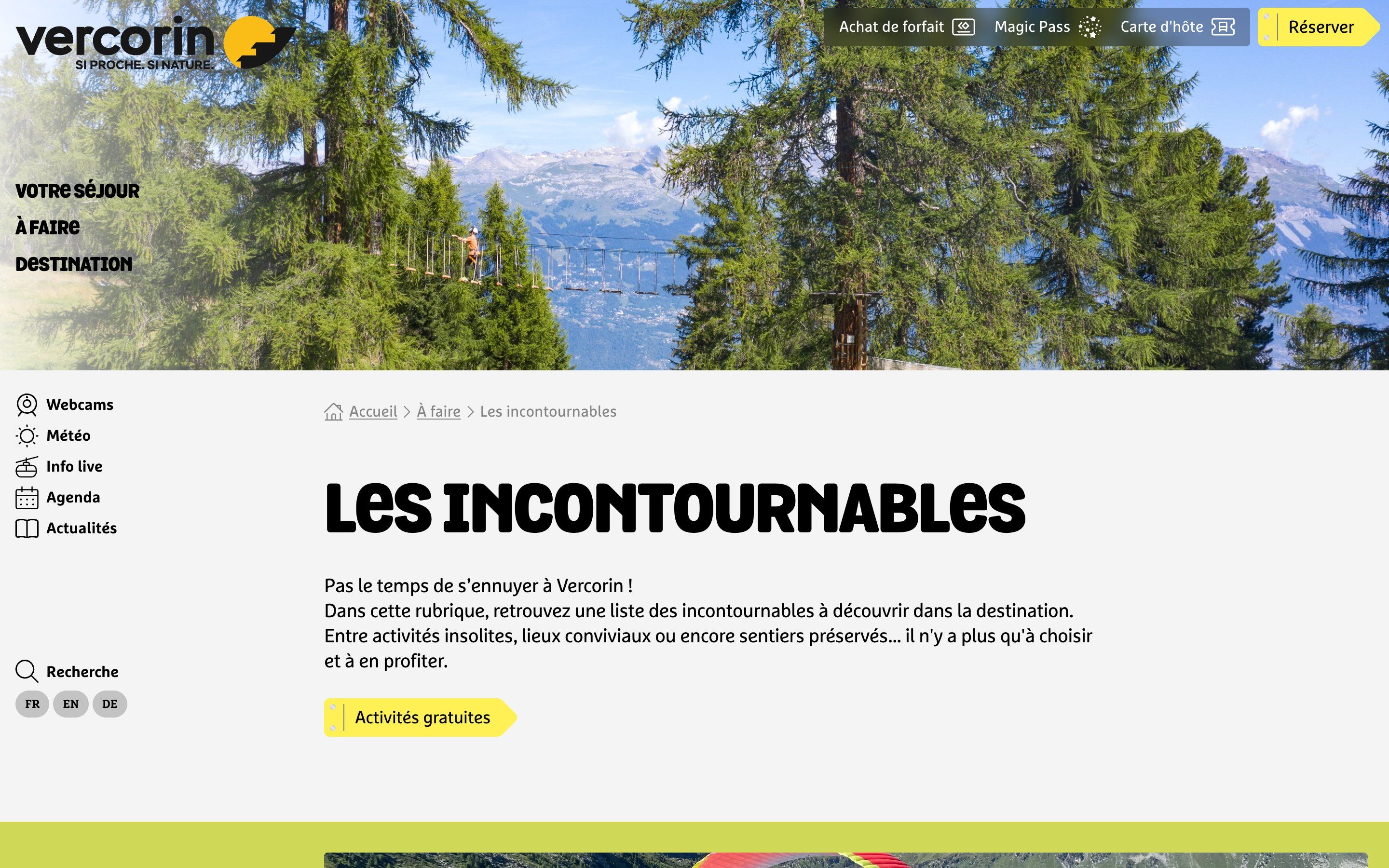 vercorin.ch website