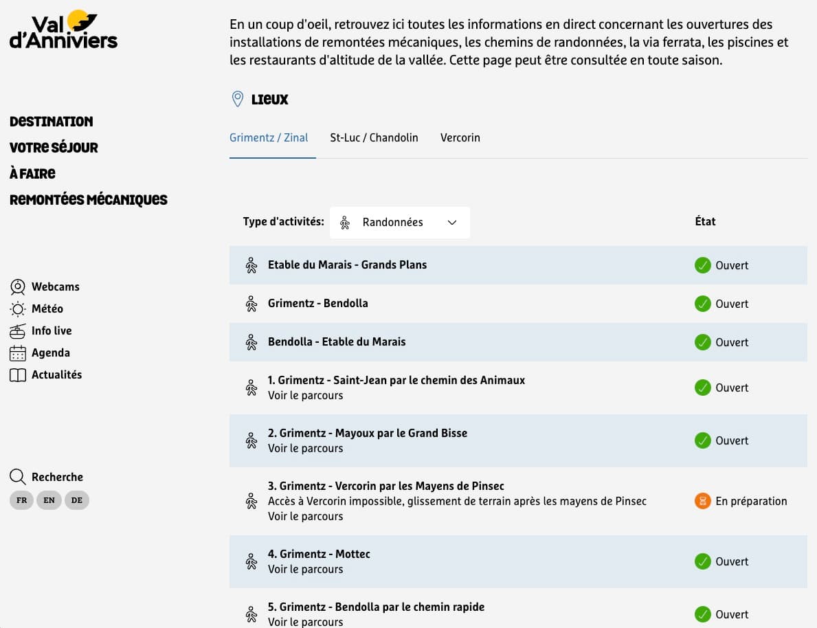 Screenshot of associationgrand.ch homepage