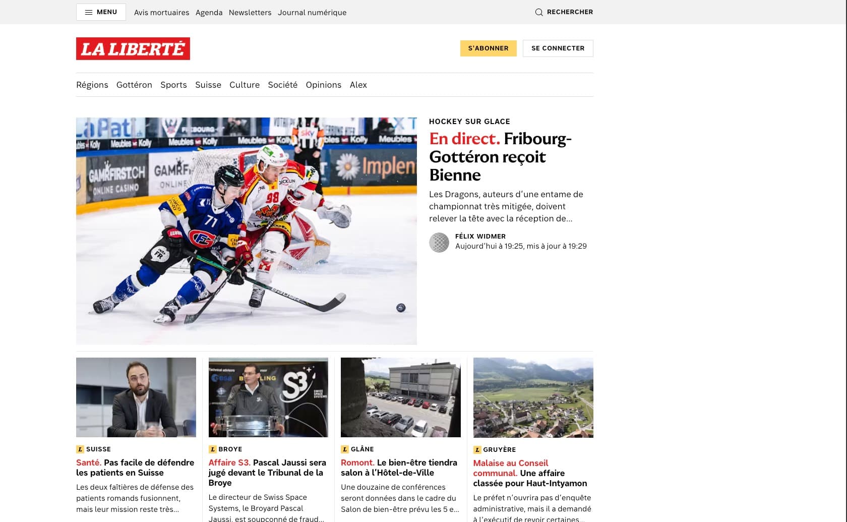 Screenshot of laliberte website on a mackbook mockup