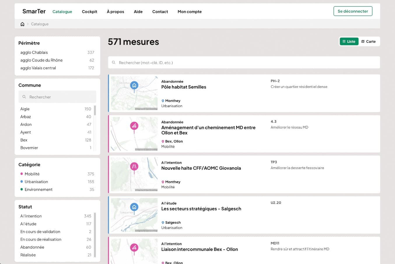 Screenshot of SmarterPlan